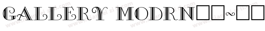 Gallery Modrn字体字体转换